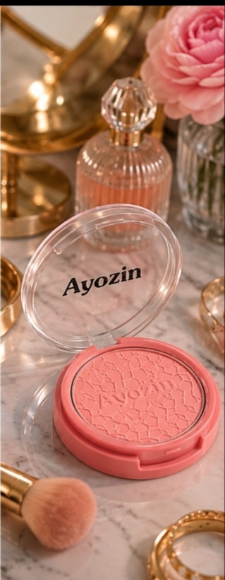 رژ گونه آیوزین Ayozin با بافت مخملی و رنگ طبیعی